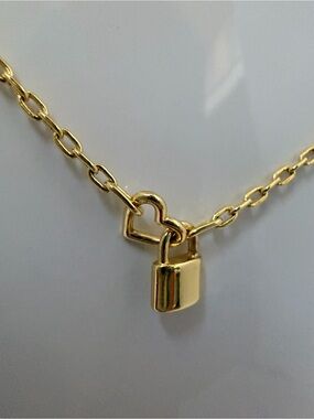 Gorjana MINI Heart & Padlock Necklace